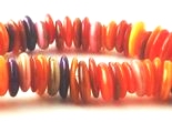 250 Long Rainbow Mother-of-Pearl Rainbow Heishi Disc Beads - 32-inch Strand