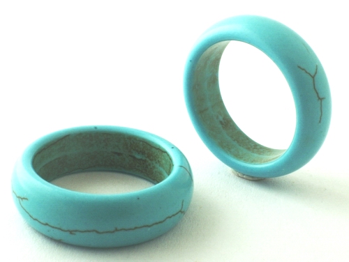 Large Chunky Lucky Blue Turquoise Ring