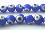 Beautiful Deep-Blue 6mm Millefiori 'Eye' Beads