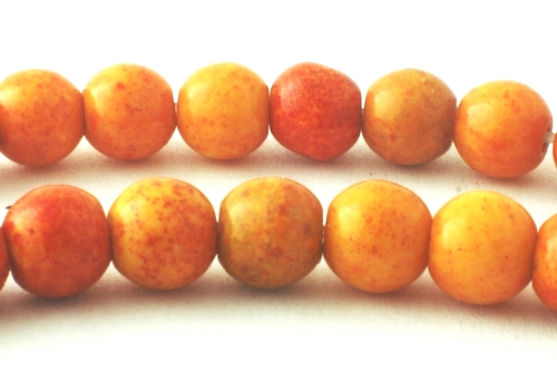 Beautiful 6mm Tangerine Orange Jasper Beads