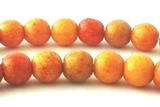 Beautiful 6mm Tangerine Orange Jasper Beads