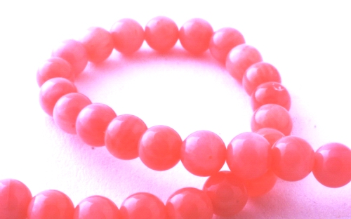 Romantic 4mm Flamingo Pink Coral Beads