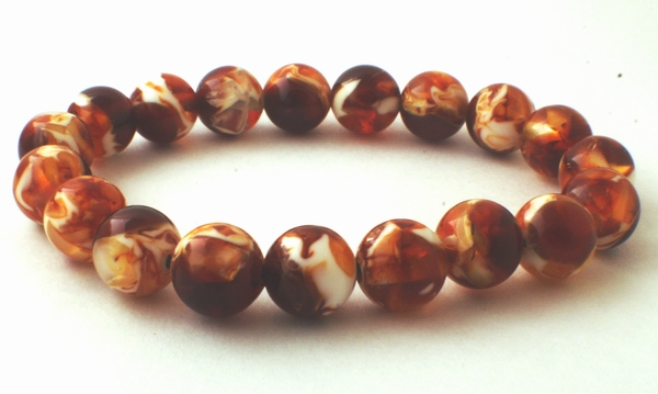 Shiny Old Amber Bracelet