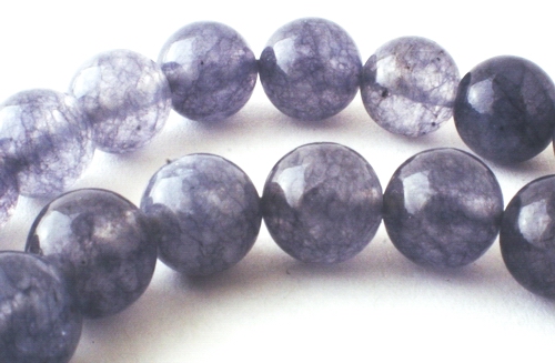 Stylish 8mm Ash-Gray Agate Beads
