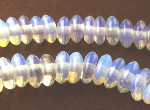 144 Magical Opalite Moonstone Rondelle Beads