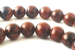 Sensuous Deep-Chocolate Mahogany Obsidian Jasper Beads - 6mm or 8mm