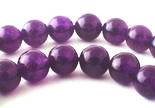 Deep Royal Purple 8mm Jade Beads