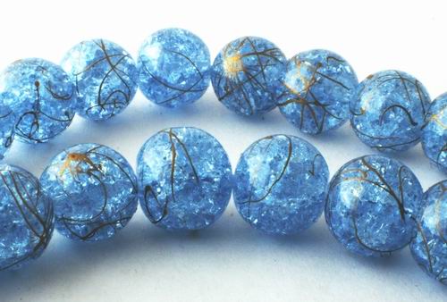 Large Shiny Sparkling Baby Blue Crystal Beads 8mm or 10mm