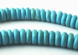 160 Light Blue Versatile Turquoise Rondelle Beads