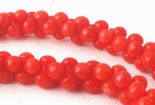 125 Unusual Siamese Red Coral Beads