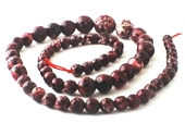 Faceted Elderberry Graduated 14mm to 6mm Rainflower Viewing Stone String