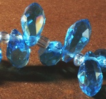 50 Sparkling AB Baby Blue Baby Teardrop Beads - Top-Drill