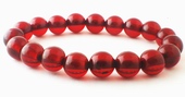 Deep Burgundy Amber Bracelet