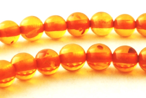 100 Versatile 4mm Light Brandy Amber Beads