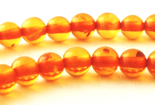 100 Versatile 4mm Light Brandy Amber Beads