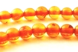 100 Versatile 4mm Light Brandy Amber Beads