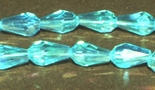 70 Aquamarine-Blue Baby Crystal Teardrop Beads