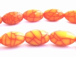 50 Orchre Amber 7mm x 5mm Oval Beads