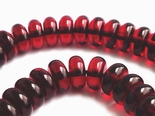 85 Deep Burgundy Amber Rodelle Beads