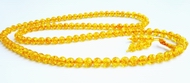 Bumblebee Yellow Amber Mala Necklace