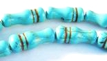 Unusual Blue Turquoise Skittle Beads 19mm or 31mm - Striking!