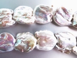 17 Huge Silver-White Lustrous Baroque Pearl Slabs - Unusual!