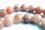 38 Large 10mm Salmon-Pink Sunstone Beads