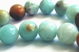 Distinguished Green & Black Amazonite Beads - 8mm or 10mm