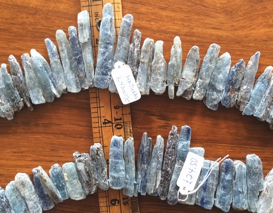 48 Long Heavy Kyanite Icicle Bead String