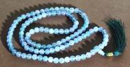 Chinese Violet Jade Buddhist Mala Necklace