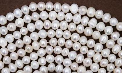 3 Strands of Lustrous Chinese 8mm Pearls