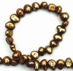 Oriental Honey-Gold Biwa Pearl Strand