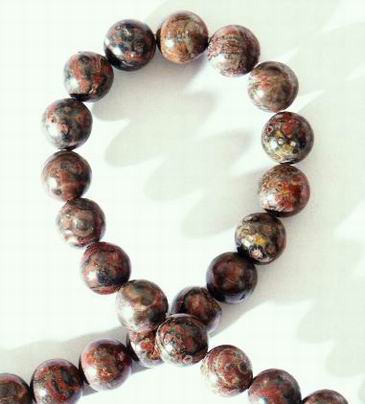 8mm Leopard Skin Jasper Bead Strand