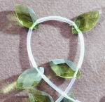 Magnificent Diamond Faceted Quartz Peridot Strands