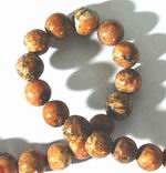 Unusual 6mm Petrified Wood Bead Strand