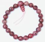 Passionate Pink Rhodonite Power Bead Bracelet