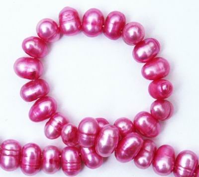 Beautiful Pastel Pink Pear Top-Drilled Pearl Strand