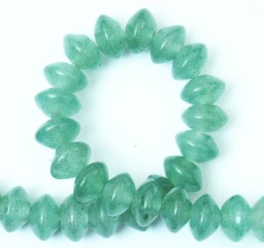 Fresh Aventurine Rondelle Bead Strand