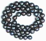 Silky Black 6mm Pearl Strand