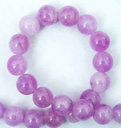 Seductive Lilac Jade Bead Strand