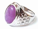 Chunky Lavender Jade Ring