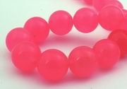 Lovely Rose Pink Jade Bead Strand