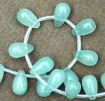 Silky Teardrop Aventurine Beads
