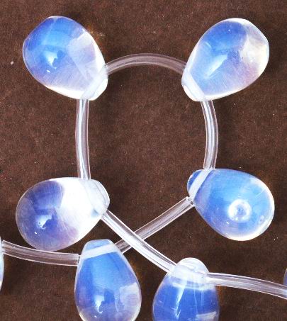 Enchanting Teardrop Opalite Moonstone Beads