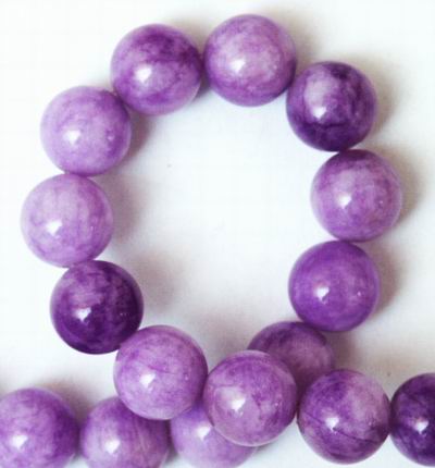 Mystical Lavender Jade Candy Beads - Large 10mm