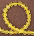 Zesty Yellow Jade Bead Strands - 4mm, 6mm, or 8mm