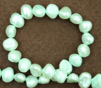 Aqua Green Chinese Biwa Pearl Strand - 6mm