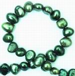 Oriental Emerald Green Biwa Pearls