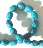 Oval Chinese Turquoise Beads - 6mm