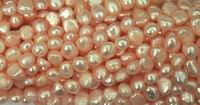 2 Champagne Biwa Pearl Strands - 6mm